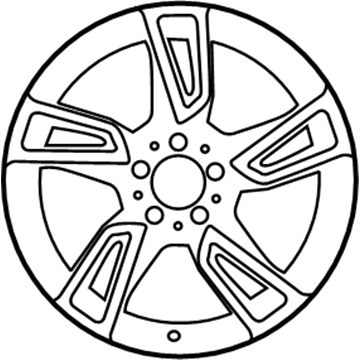 2014 Mercedes-Benz C300 Alloy Wheels - 204-401-91-02-7756
