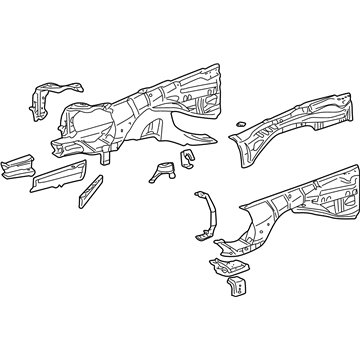Mercedes-Benz 210-620-70-61 Apron Assembly