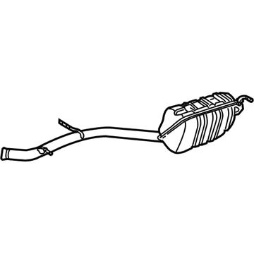 2007 Mercedes-Benz E550 Muffler - 211-490-26-35