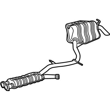 2007 Mercedes-Benz E550 Muffler - 211-490-56-59