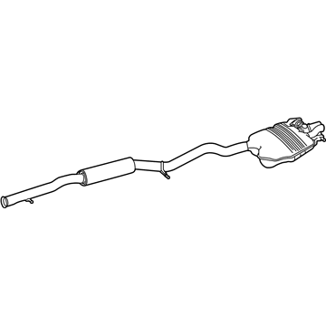 2014 Mercedes-Benz S550 Muffler - 222-490-73-20