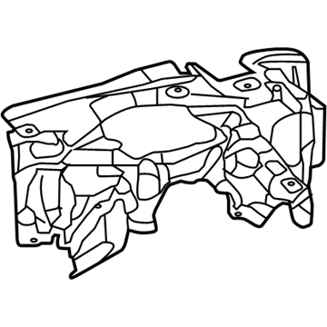 Mercedes-Benz 222-524-29-00 Side Shield