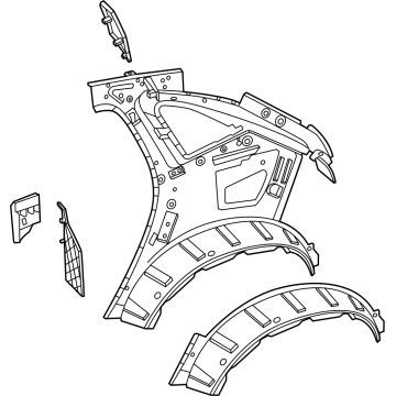 Mercedes-Benz 294-630-85-00 Inner Quarter Panel