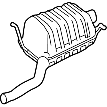 2012 Mercedes-Benz SLK250 Muffler - 172-491-18-01