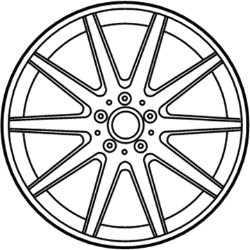 2017 Mercedes-Benz GLA45 AMG Alloy Wheels - 156-401-04-02-7X21