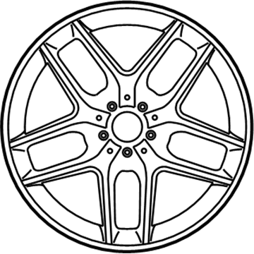 2017 Mercedes-Benz GLA45 AMG Alloy Wheels - 156-401-30-00-7X21