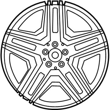 2014 Mercedes-Benz GL63 AMG Alloy Wheels - 166-401-14-00-64-7X71
