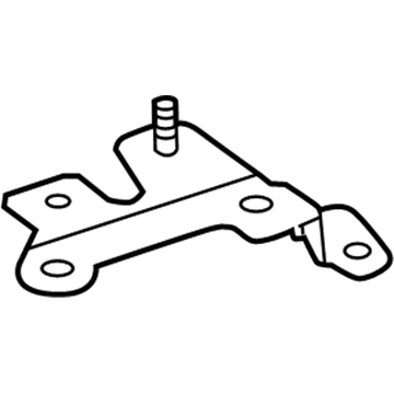 Mercedes-Benz 231-504-09-40 Auxiliary Radiator Upper Bracket
