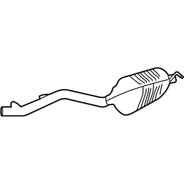2012 Mercedes-Benz E550 Muffler - 212-490-61-59
