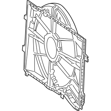 2006 Mercedes-Benz SLK350 Cooling Fan Shroud - 203-505-03-55
