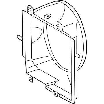 1996 Mercedes-Benz E320 Cooling Fan Shroud - 210-505-00-55