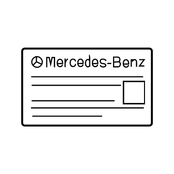Mercedes-Benz 789-584-44-00 INFORMATION LABEL