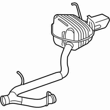 2015 Mercedes-Benz GLK250 Muffler - 204-490-02-10-64