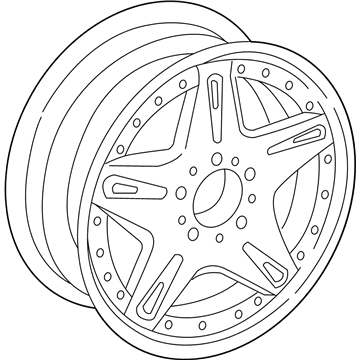 2002 Mercedes-Benz G500 Alloy Wheels - 6-6-47-0598