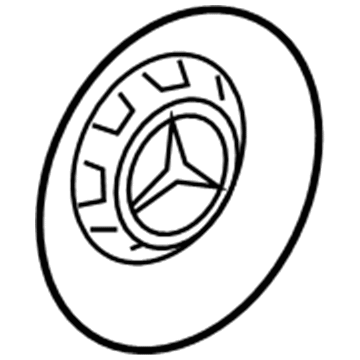 2015 Mercedes-Benz S65 AMG Wheel Bearing Dust Cap - 222-400-08-00-9283