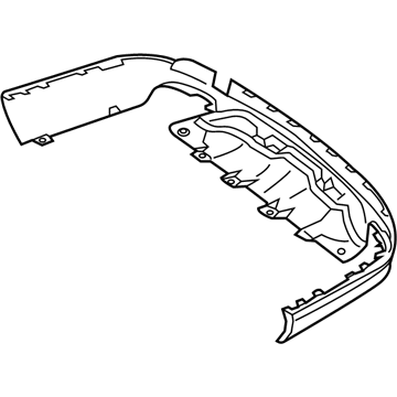 Mercedes-Benz 166-885-00-00-64 TRIM, BUMPER