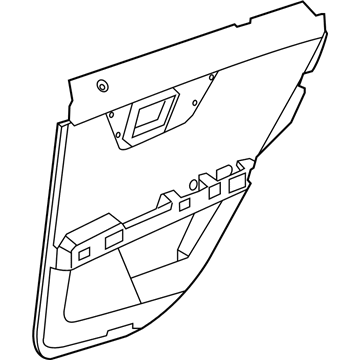 Mercedes-Benz 204-730-28-00-7E94 Door Trim Panel