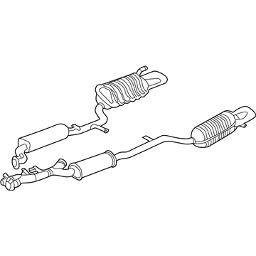 2001 Mercedes-Benz S600 Muffler - 220-490-15-21
