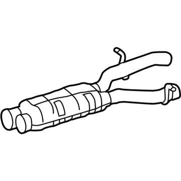 2012 Mercedes-Benz SLK350 Muffler - 172-491-16-01