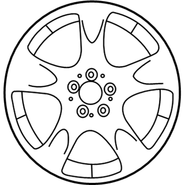 2012 Mercedes-Benz SLK350 Alloy Wheels - 172-401-10-02-9765