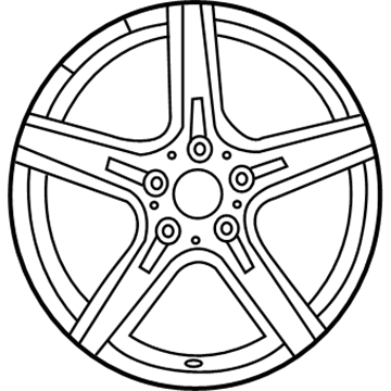 2012 Mercedes-Benz SLK350 Alloy Wheels - 6-6-03-1482-64