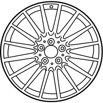 2012 Mercedes-Benz SLK350 Alloy Wheels - 172-401-04-02-9765