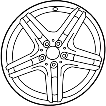 2012 Mercedes-Benz SLK350 Alloy Wheels - 172-401-17-02-7X19