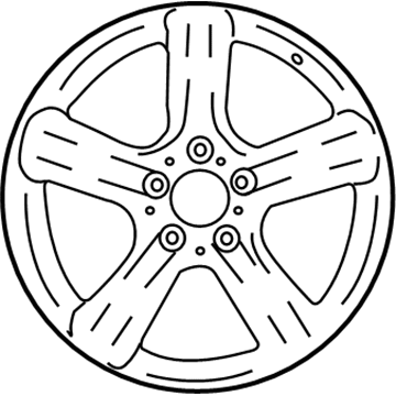 2012 Mercedes-Benz SLK350 Alloy Wheels - 172-401-36-02-9765