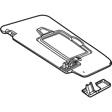 Mercedes-Benz 177-810-61-00-9H43 Sunvisor