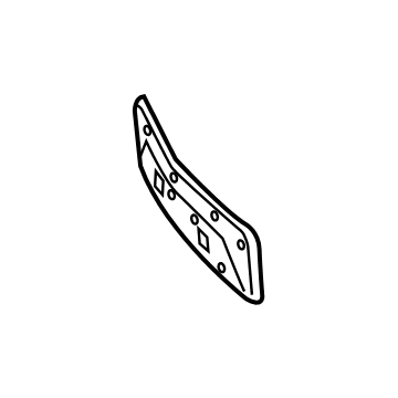 Mercedes-Benz 204-885-03-81 License Bracket