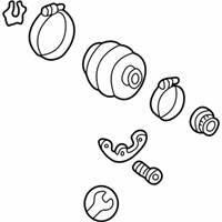 Mercedes-Benz 190E CV Joint Boot - 201-350-12-37 CV Joint Boot Kit