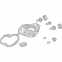 Mercedes-Benz C230 Daytime Running Lights - 203-820-09-59-64 Composite Assembly