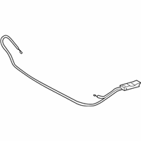 Mercedes-Benz C350 Hood Release Cable - 203-880-04-59 Release Cable