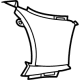 Mercedes-Benz 254-885-67-02 Side Cover