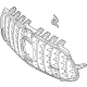 Mercedes-Benz 177-880-11-03 Upper Grille