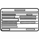 Mercedes-Benz 256-221-49-00 Emission Label