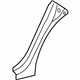 Mercedes-Benz 164-630-05-13 Lock Pillar Reinforcement