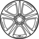 Mercedes-Benz 213-401-14-00-65-7X44 Wheel