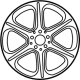 Mercedes-Benz 213-401-34-00-7X23 Wheel
