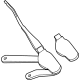 Mercedes-Benz 254-820-20-00 Wiper Arm