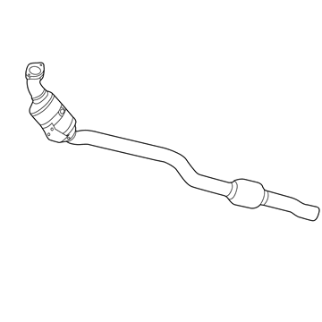 Mercedes-Benz Exhaust Pipe - 212-490-46-20-80