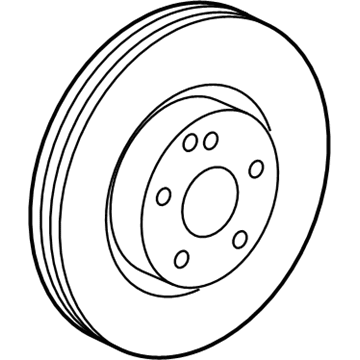 Mercedes-Benz CL550 Brake Rotor - 221-421-17-12-07