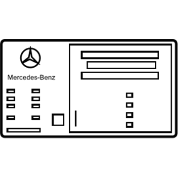 Mercedes-Benz 906-584-22-01 Info Label 906-584-22-01 Mercedes-Benz Info Label Illustration 1 of 1