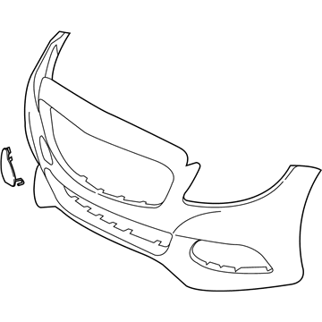 Mercedes-Benz C350e Bumper Cover - 205-880-05-40-65-9999