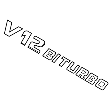 Mercedes-Benz S600 Emblem - 222-817-53-00