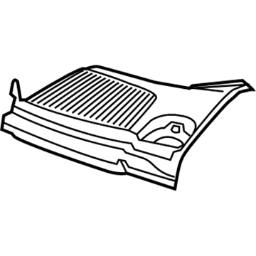 253-830-49-00 Mercedes-Benz Cowl Vent Panel Illustration 1 of 1