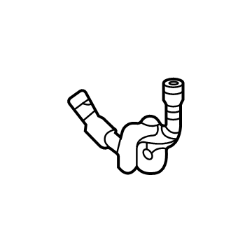 Mercedes-Benz E450 Water Hose - 254-501-73-02