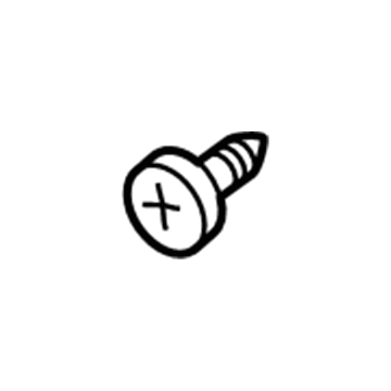 000000-000522 Mercedes-Benz Trunk Side Trim Screw Illustration 1 of 1