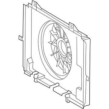 Mercedes-Benz E320 Fan Shroud - 210-505-23-55