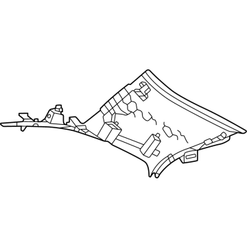 Mercedes-Benz EQE SUV AMG Pillar Panels - 294-690-56-00-1D03